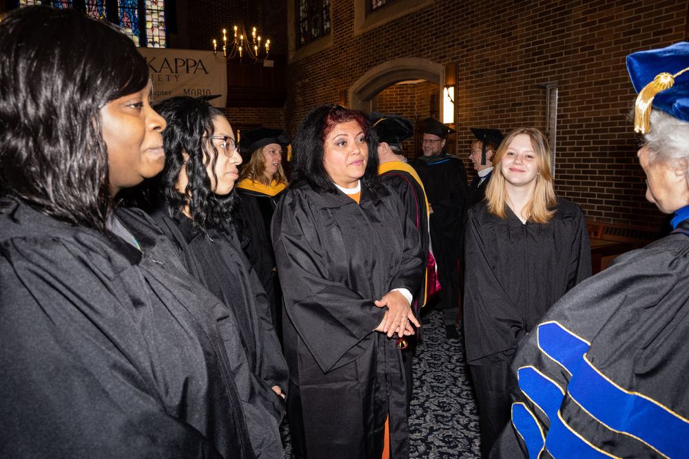 New student convocation at Maria College.